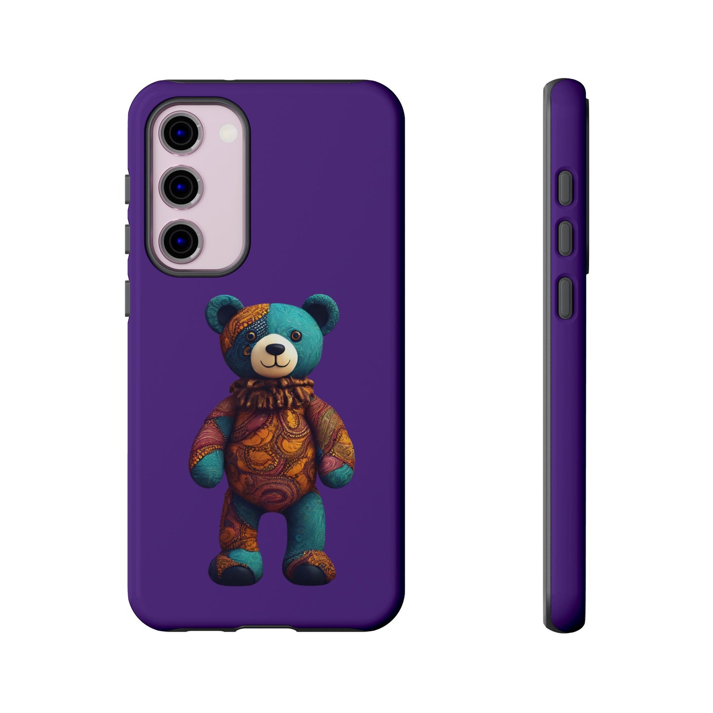 Purple and Blue Bear Samsung Tough Cases | African Samsung Case | Afrocentric Samsung Case
