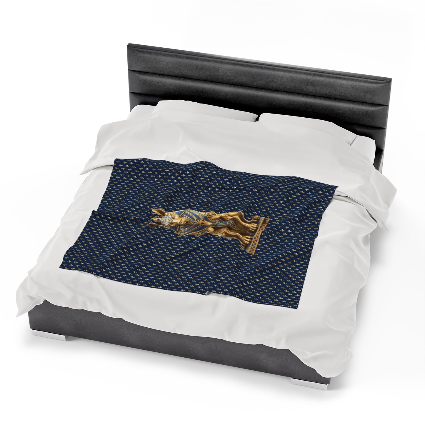 Anubis Egyptian Plush Blanket