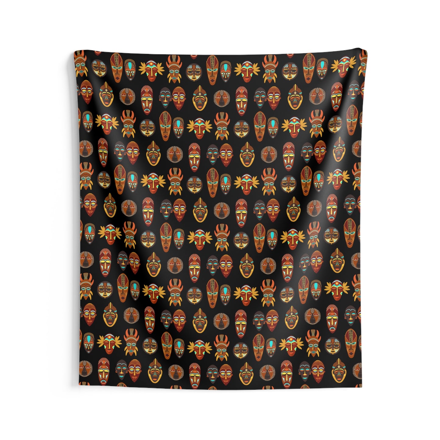 African Mask Indoor Wall Tapestries