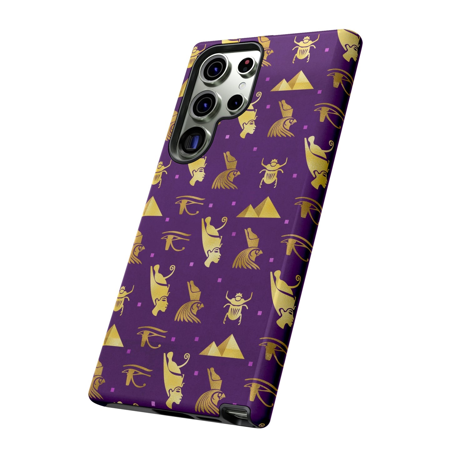 Purple and Gold Egyptian Samsung Tough Cases | African Samsung Case | Afrocentric Samsung Case | Egyptian Samsung Case