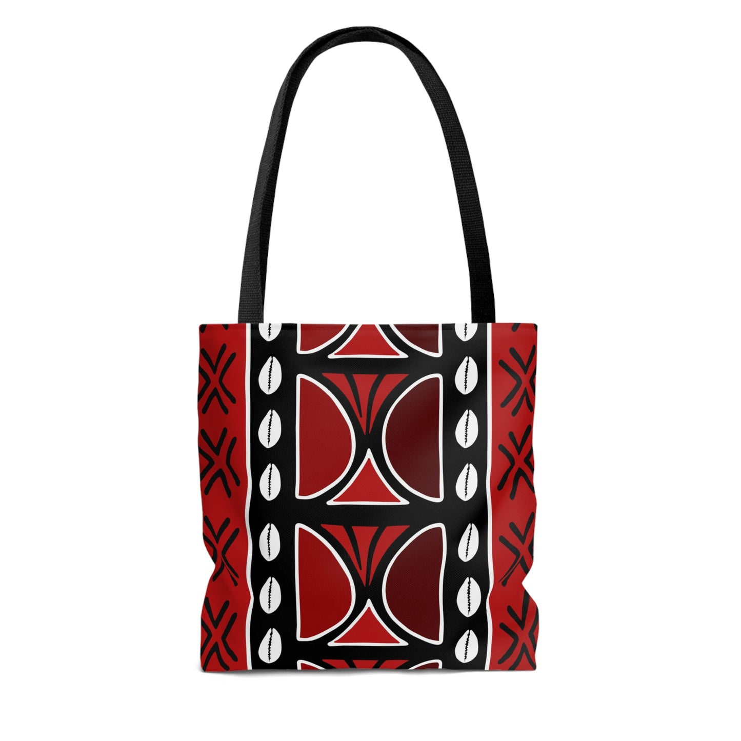 Red Mudcloth Inspired Tote Bag