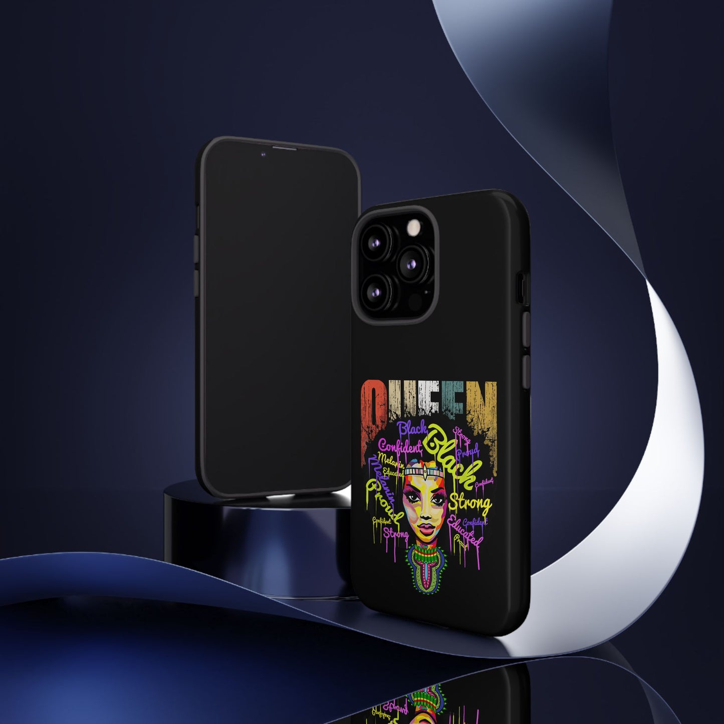 iPhone Black Queen Tough Cases | Ankara iPhone Case | Afrocentric iPhone Case