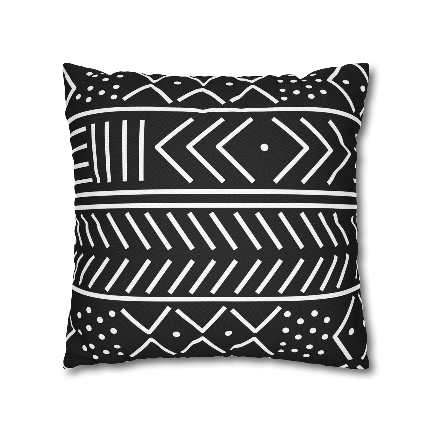 Tribal Square Pillow Case | Afrocentric Pillow Case | Mudcloth Pillow Case