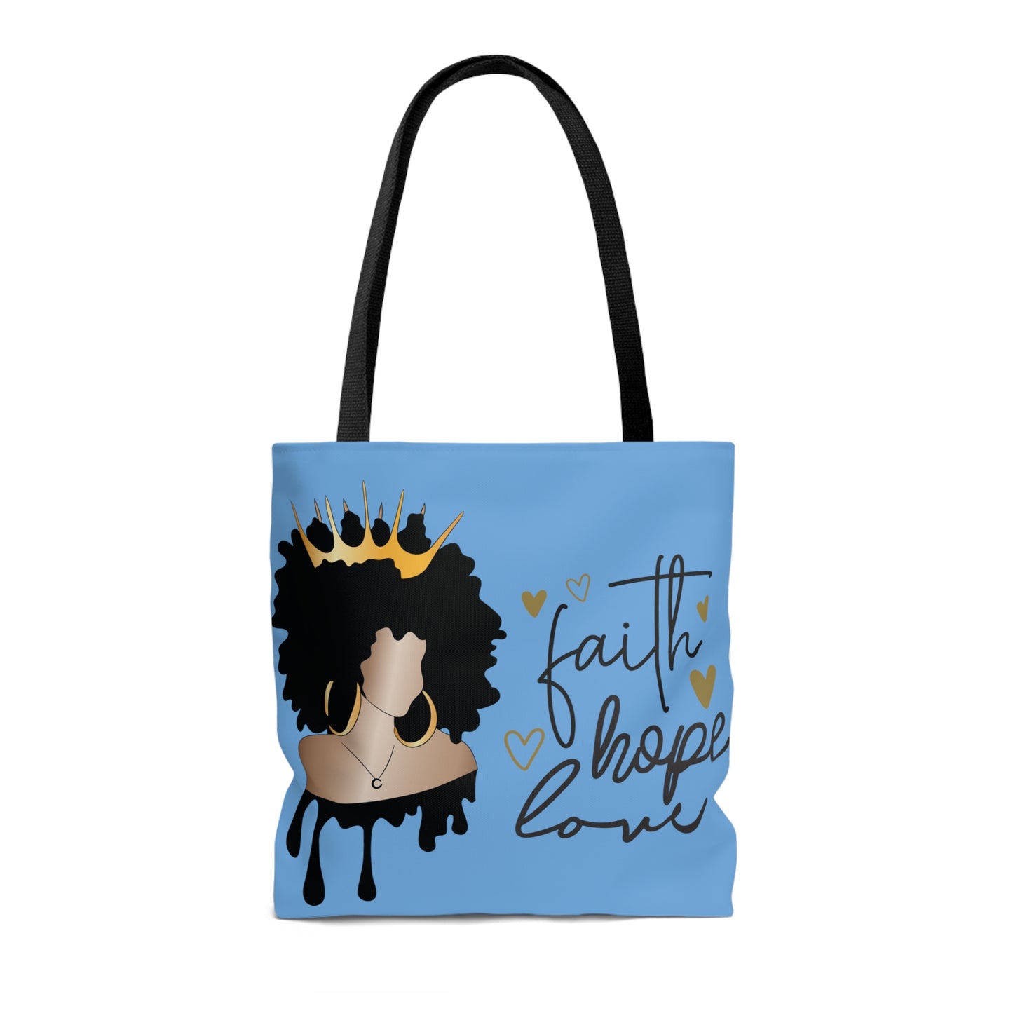 Columbia Blue Faith...Hope...Love Tote Bag (Add Your Name!)