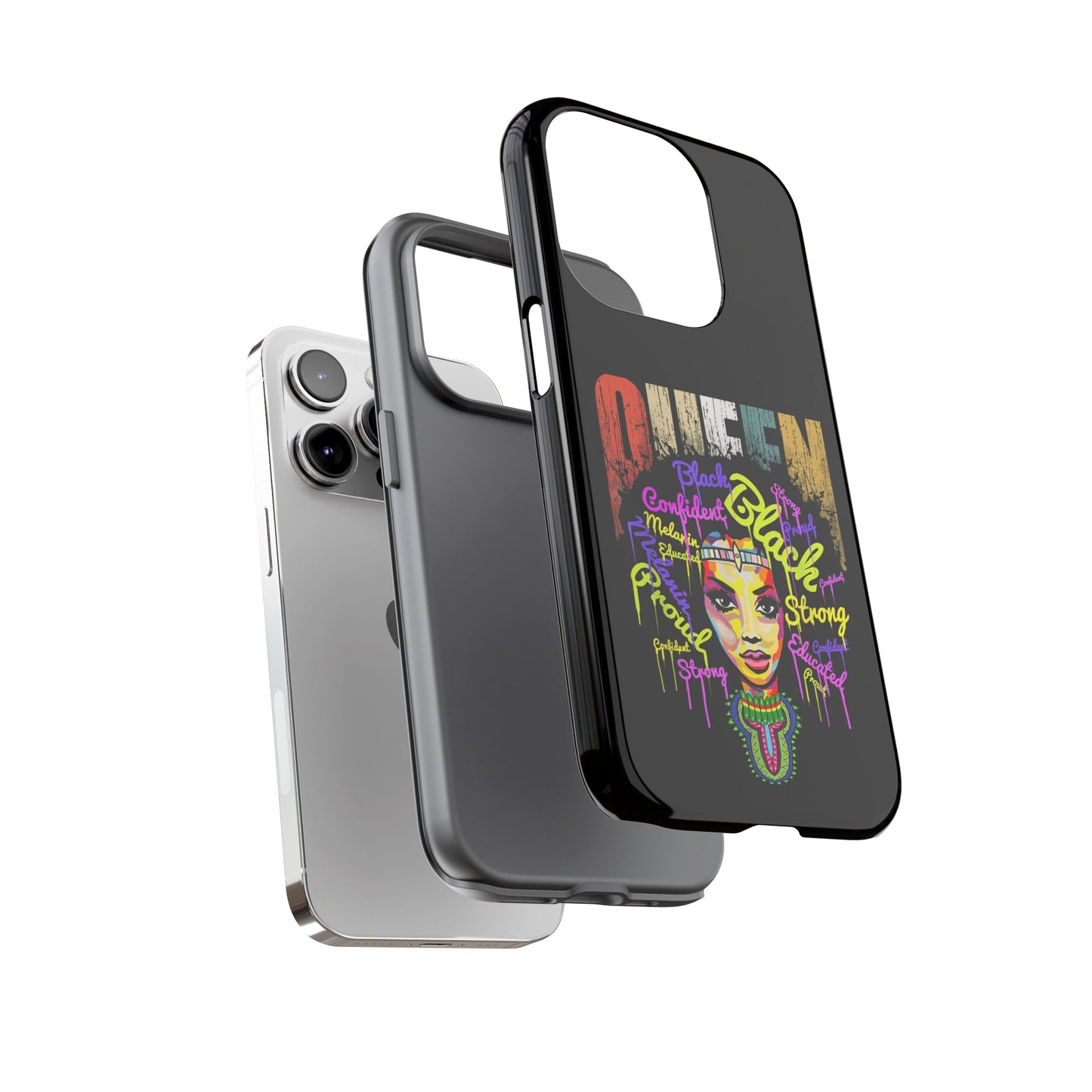 iPhone Black Queen Tough Cases | Ankara iPhone Case | Afrocentric iPhone Case