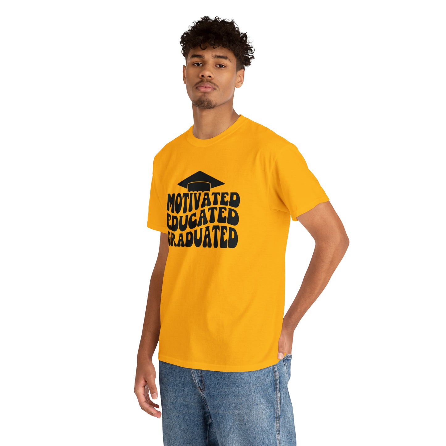 Motivated..Educated..Graduated Cotton Tee