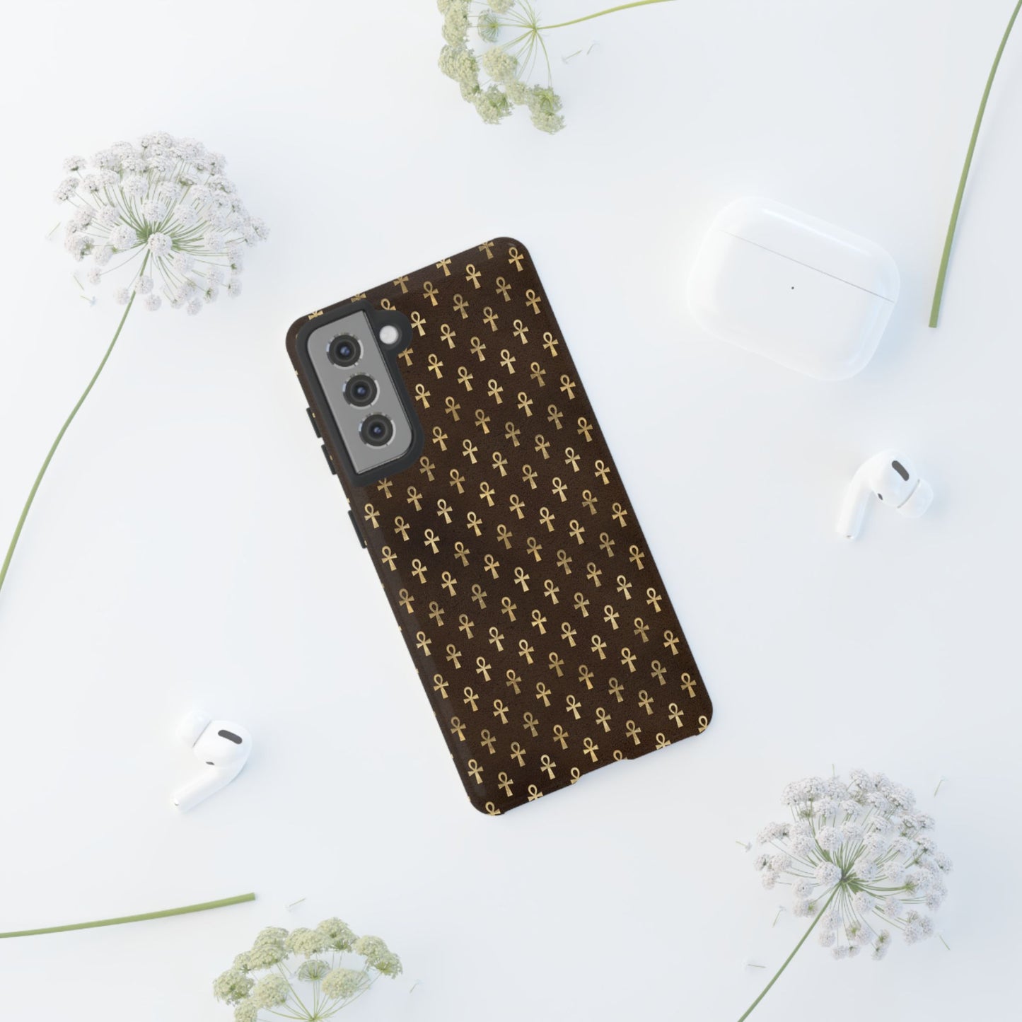 Brown Ankh Samsung Tough Cases | Egyptian Samsung Case | Ankh Samsung Case