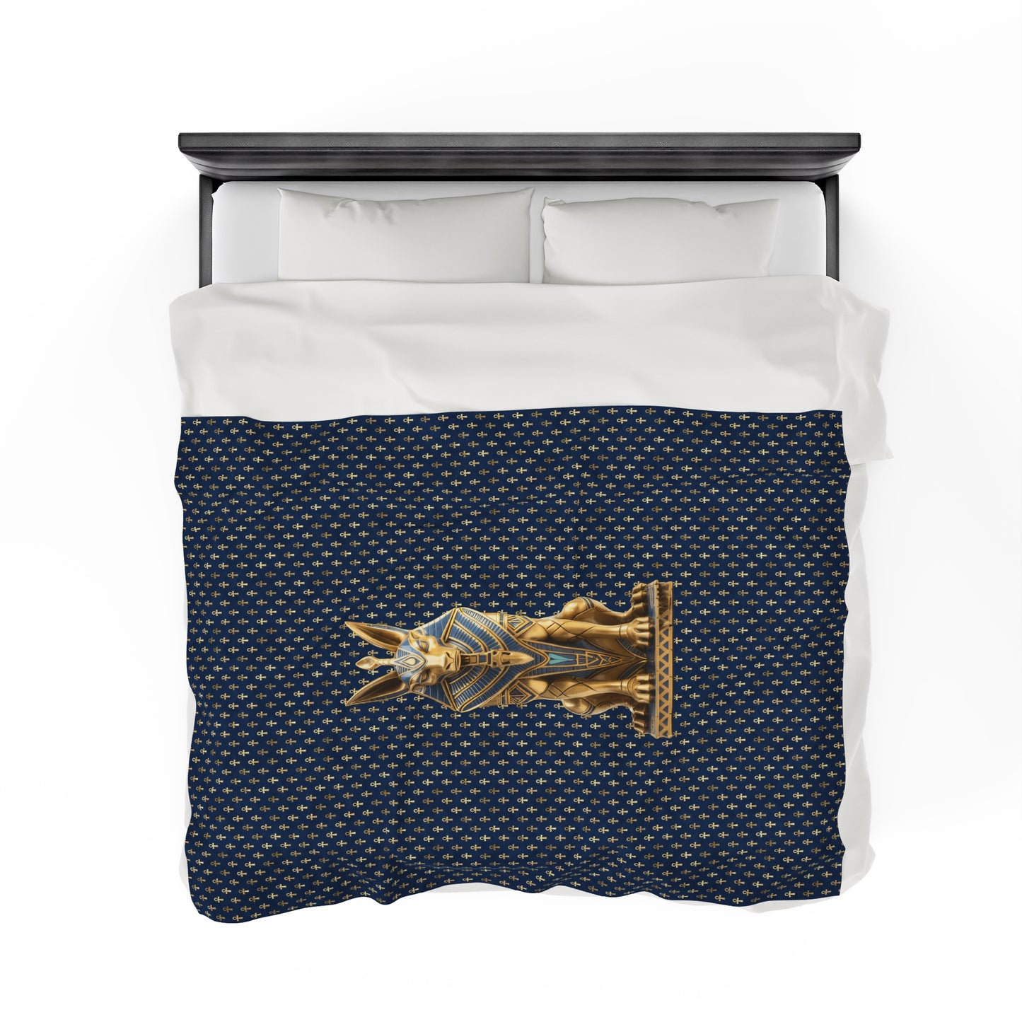 Anubis Egyptian Plush Blanket
