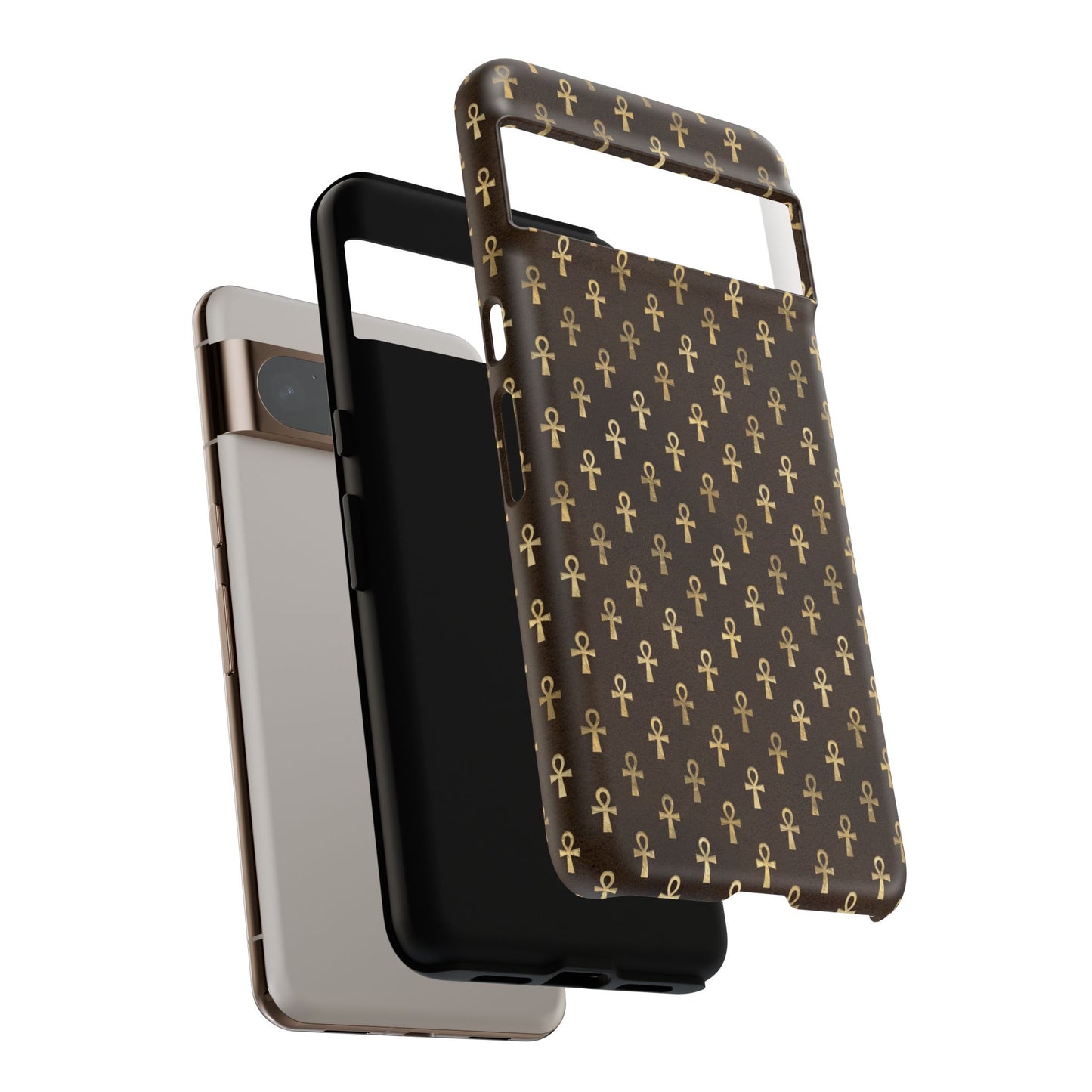 Brown Ankh Google Pixel Tough Cases | Egyptian Google Pixel Case | Ankh Google Pixel Case