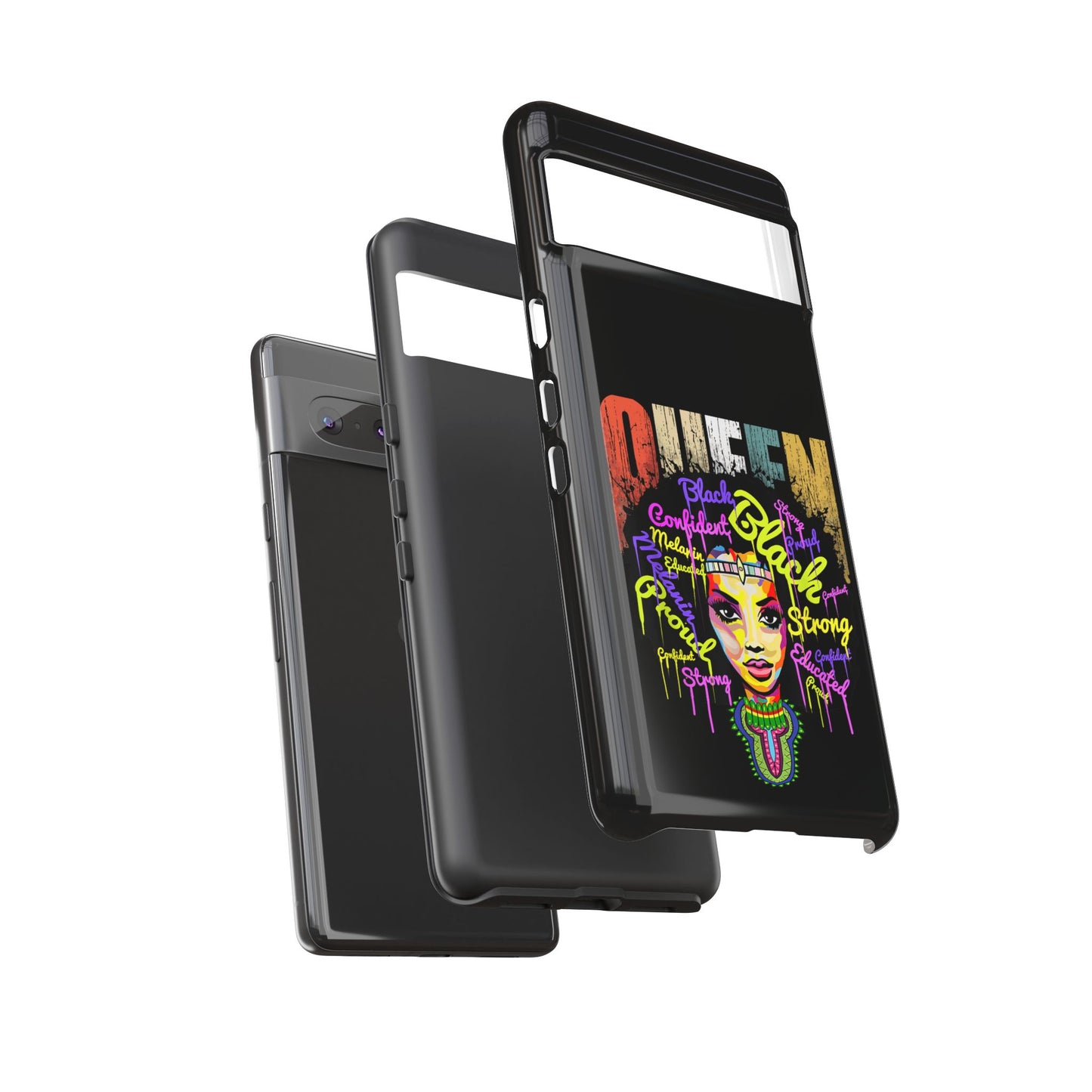 Black Queen Google Pixel Tough Cases | African Google Pixel Case | Afrocentric Google Pixel Case