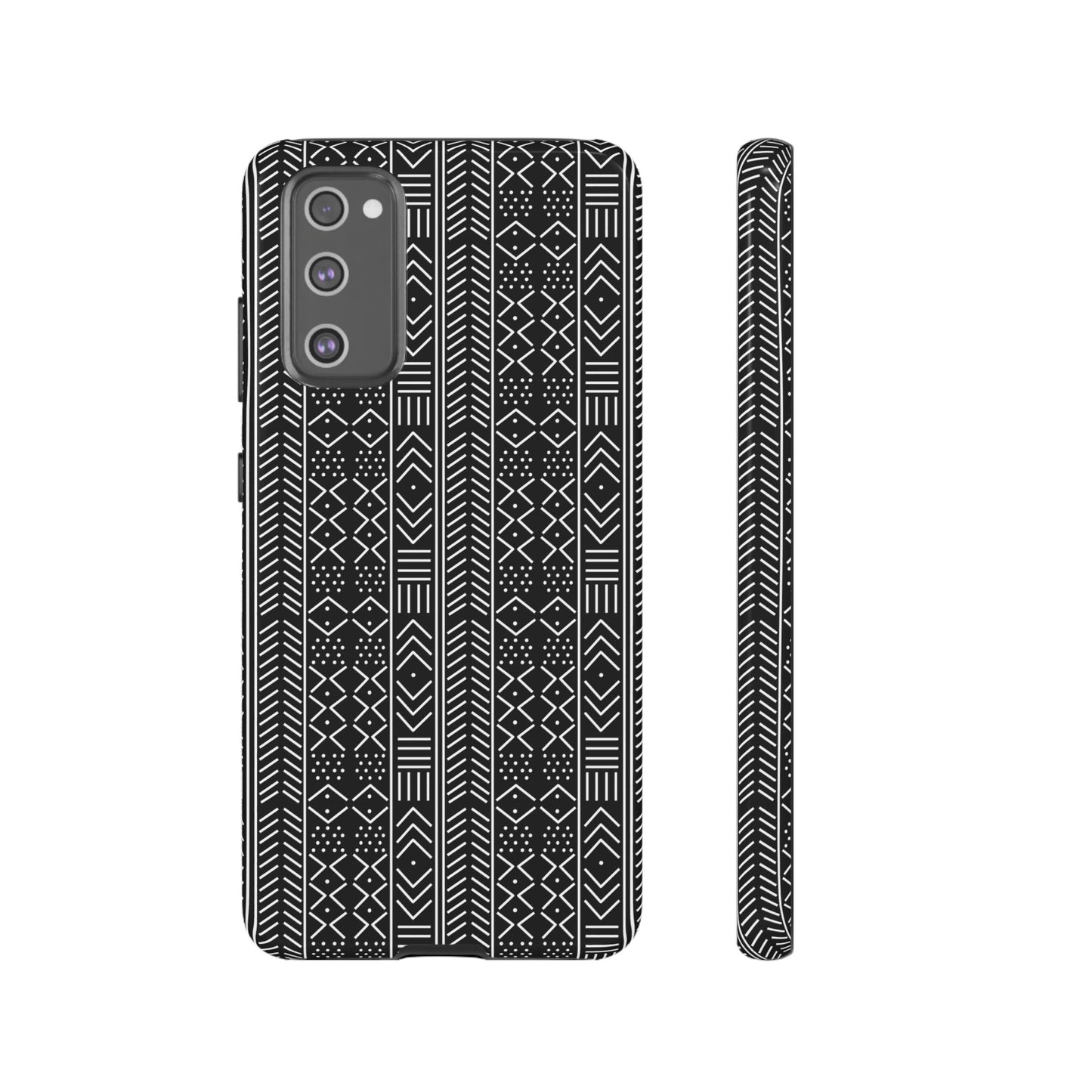 Black & White Mudcloth Samsung Tough Cases | African Samsung Case | Afrocentric Samsung Case