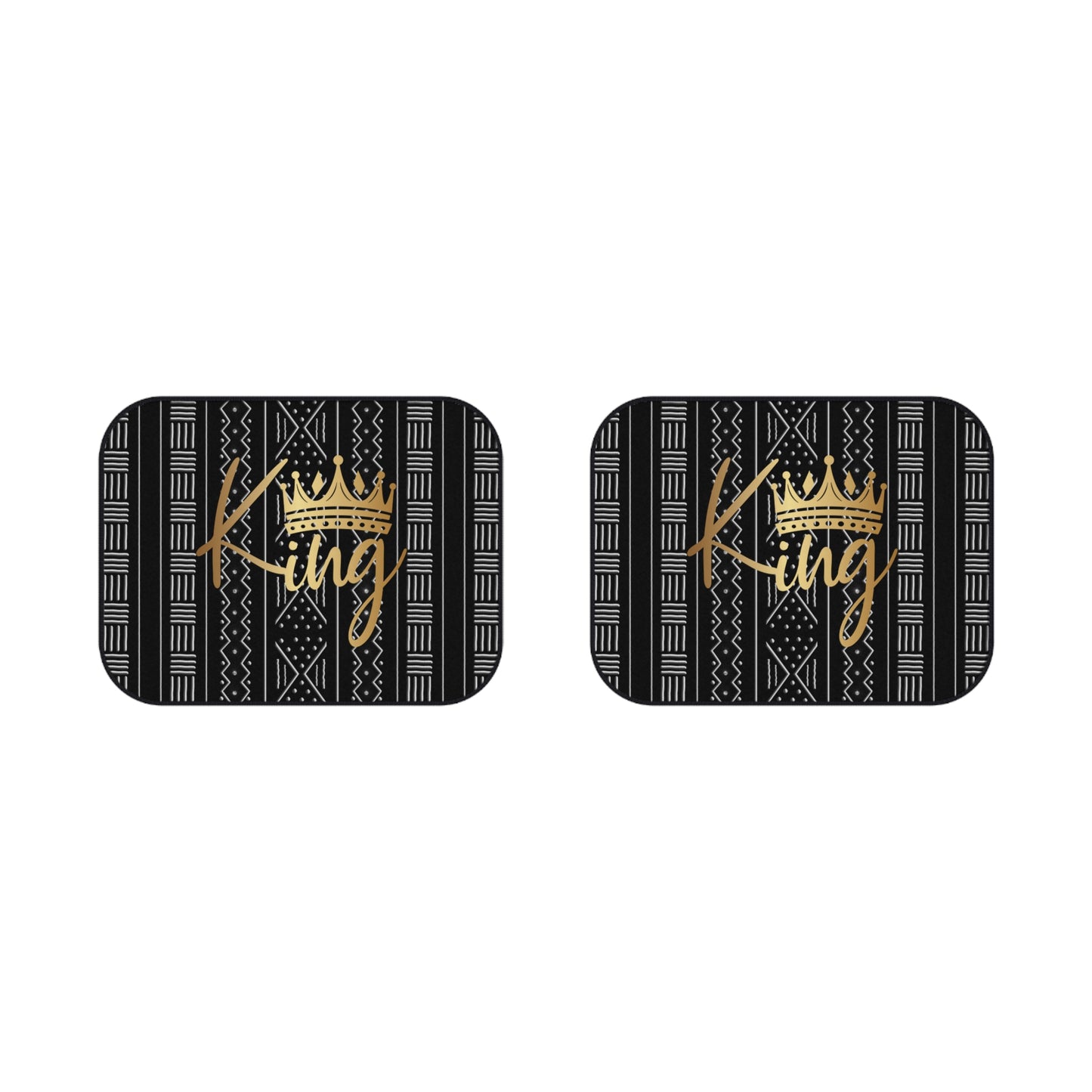 King Mudcloth Inspired Car Mats (2x Rear)