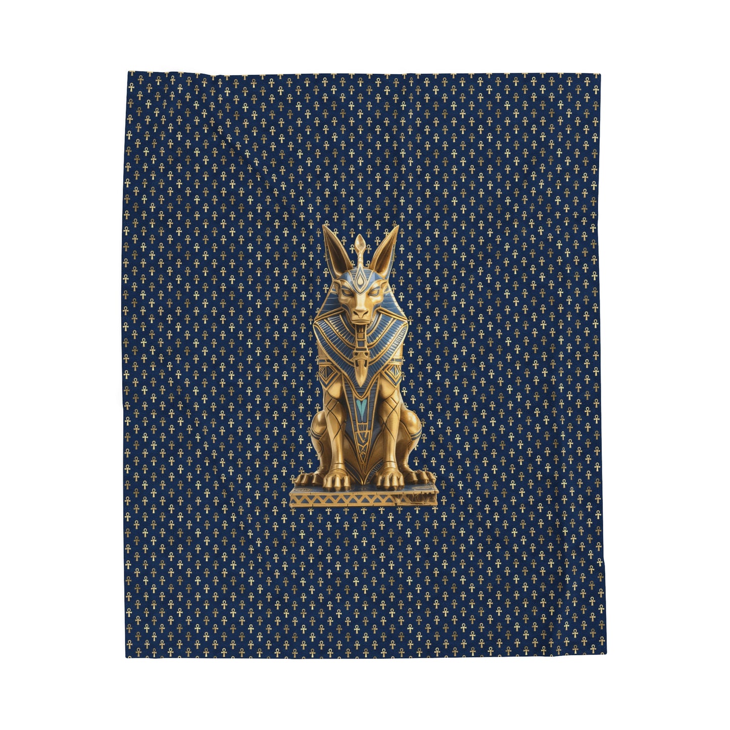 Anubis Egyptian Plush Blanket