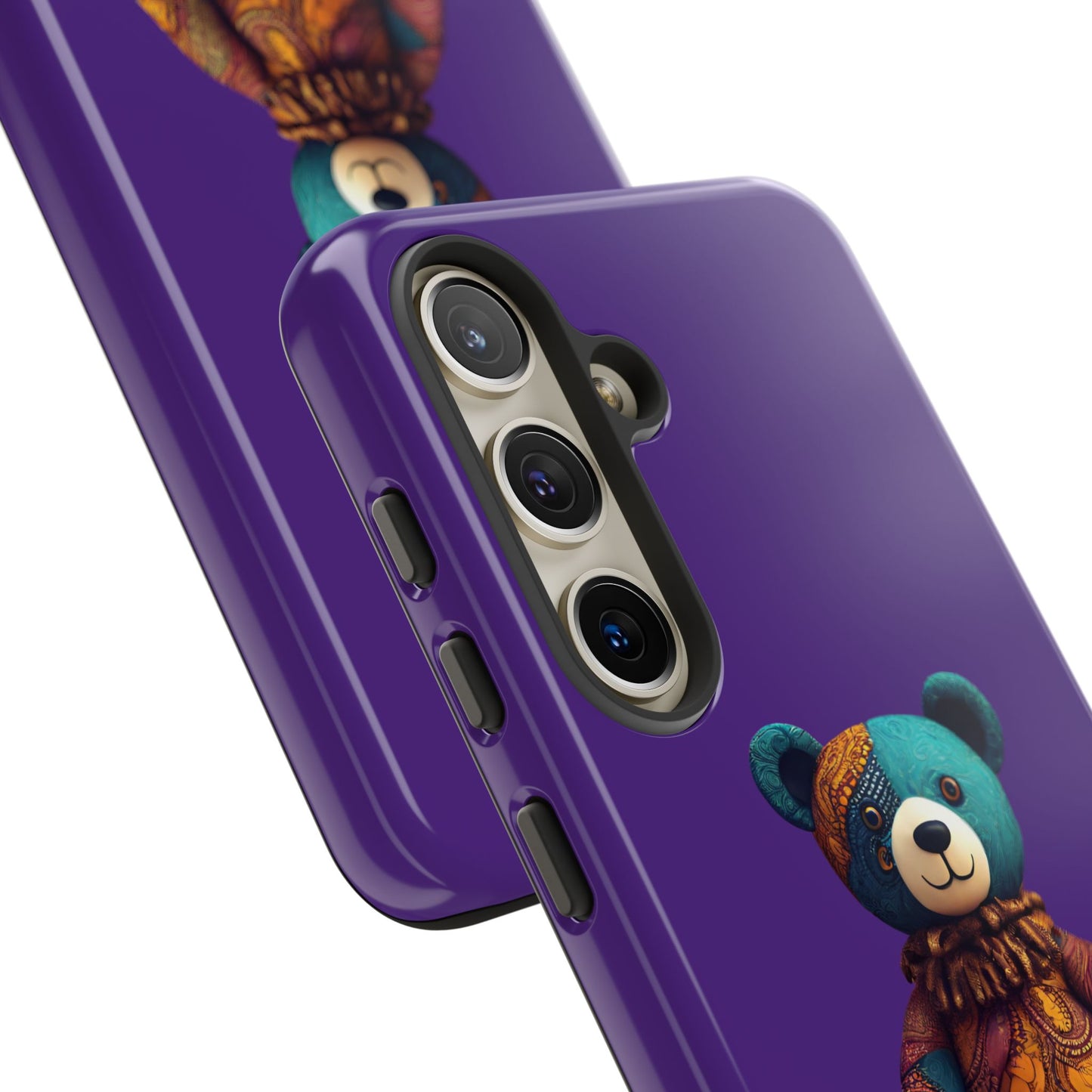 Purple and Blue Bear Samsung Tough Cases | African Samsung Case | Afrocentric Samsung Case