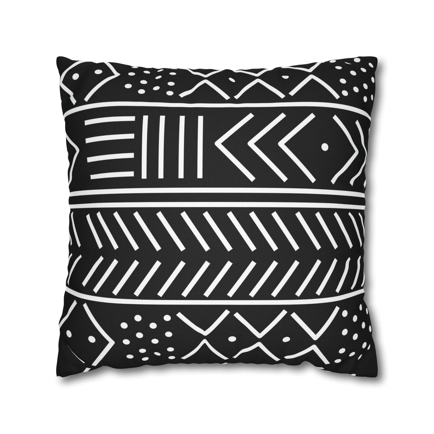 Tribal Square Pillow Case | Afrocentric Pillow Case | Mudcloth Pillow Case