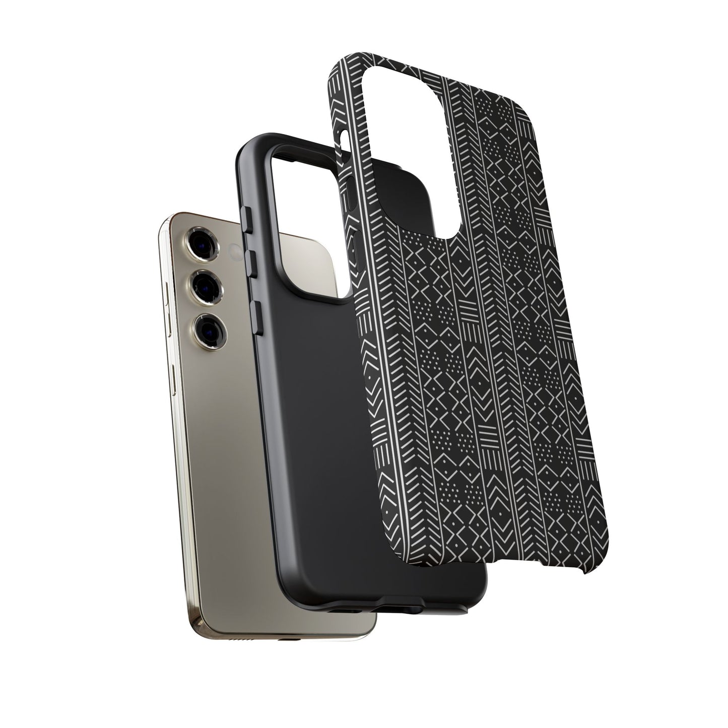 Black & White Mudcloth Samsung Tough Cases | African Samsung Case | Afrocentric Samsung Case