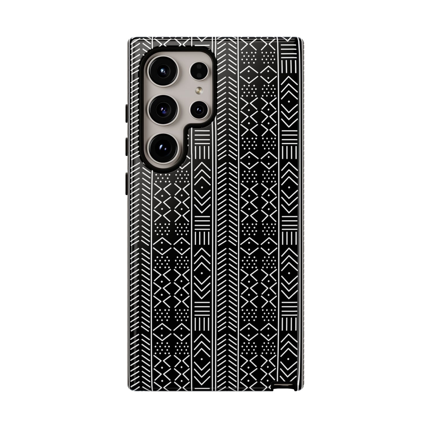 Black & White Mudcloth Samsung Tough Cases | African Samsung Case | Afrocentric Samsung Case