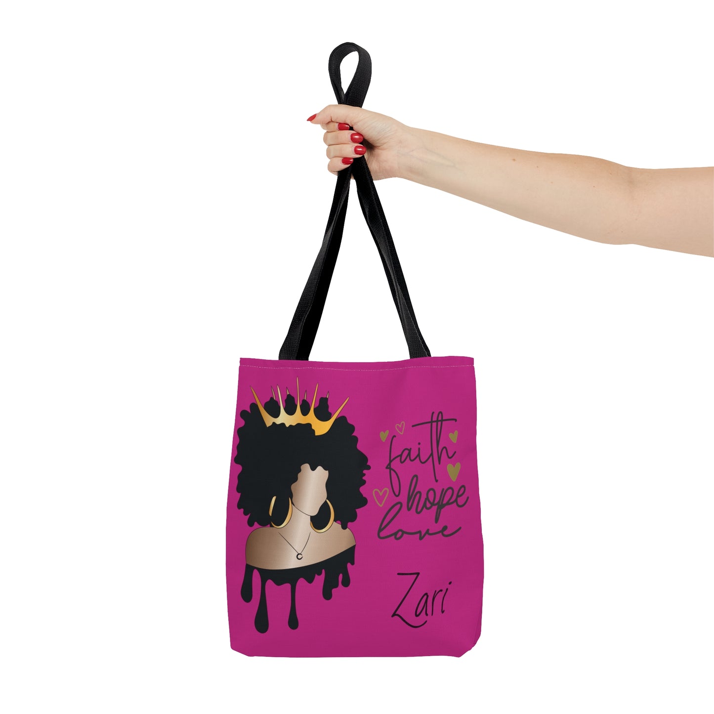 Personalized Faith...Hope...Love Tote Bag