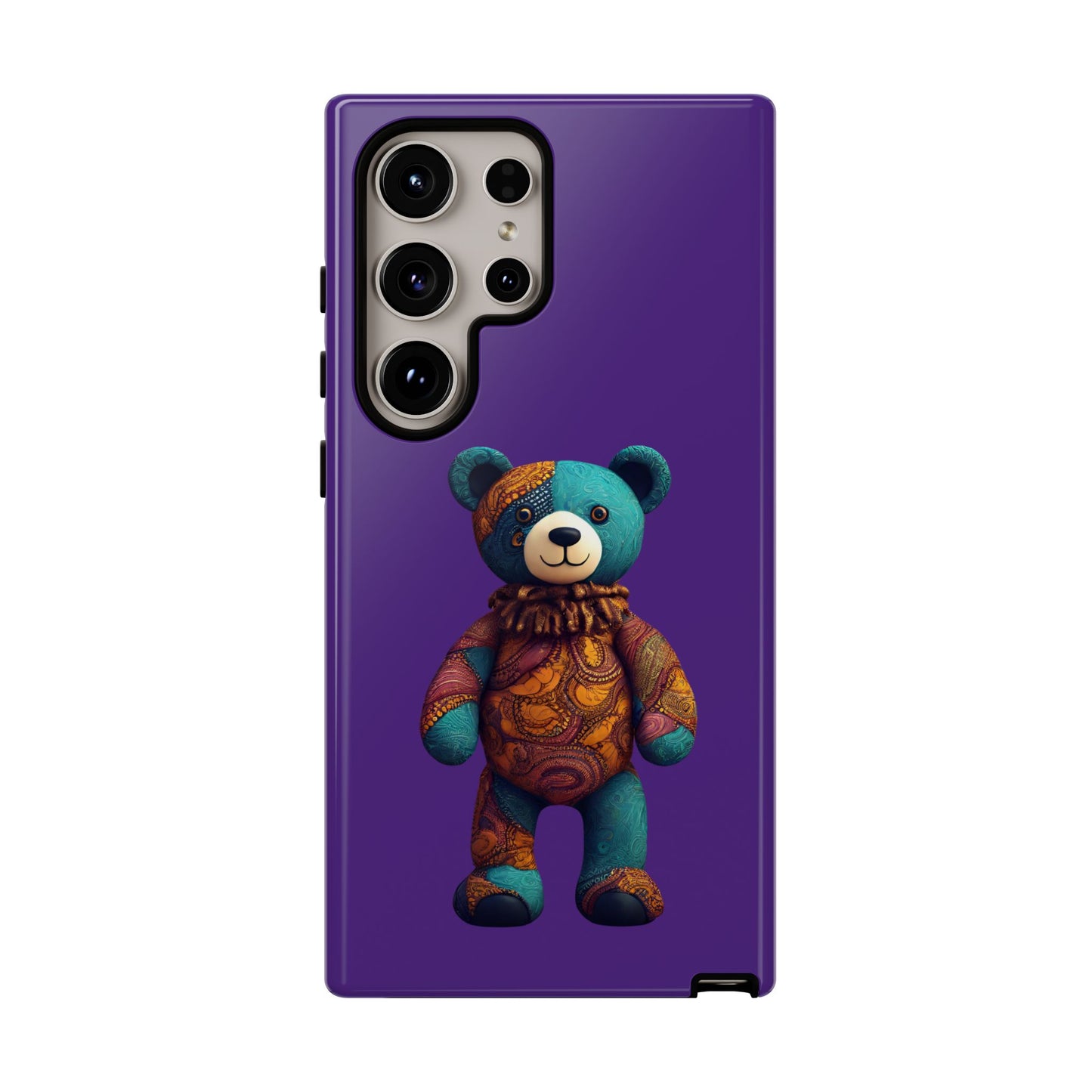 Purple and Blue Bear Samsung Tough Cases | African Samsung Case | Afrocentric Samsung Case