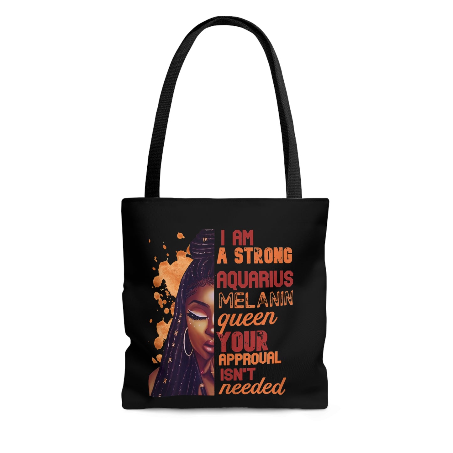 Aquarius Melanin Tote Bag (Add Your Name!)
