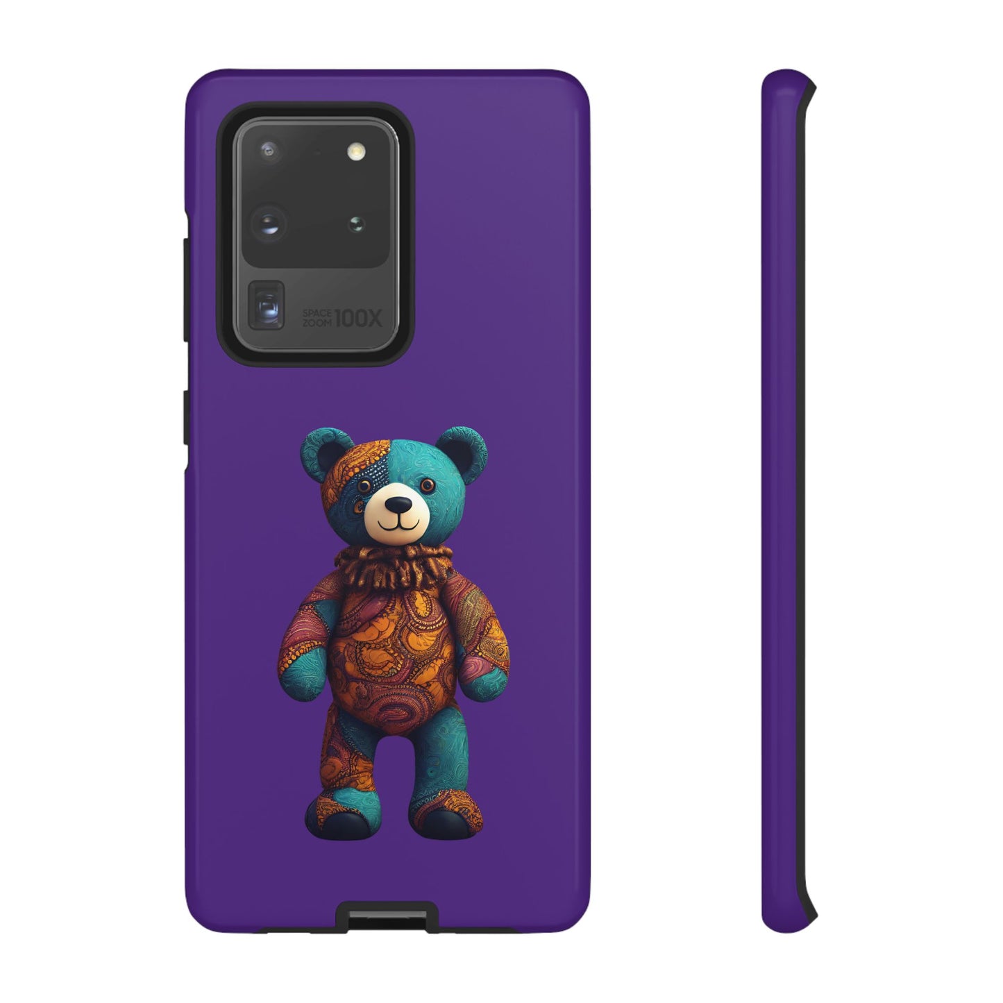 Purple and Blue Bear Samsung Tough Cases | African Samsung Case | Afrocentric Samsung Case