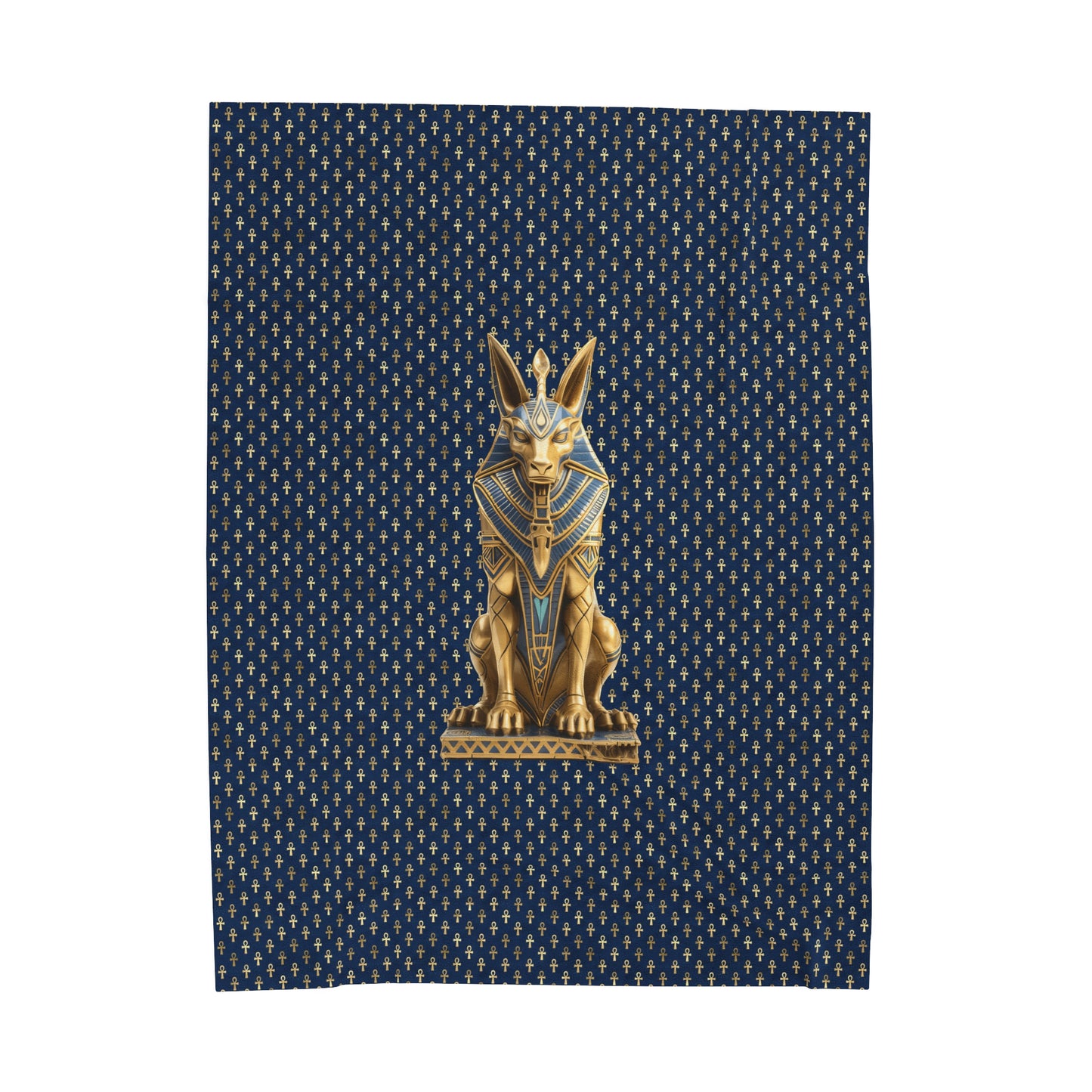 Anubis Egyptian Plush Blanket