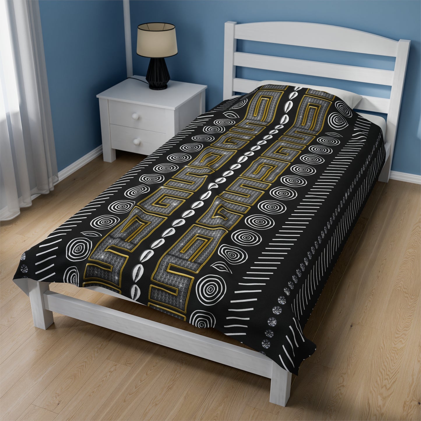 Bling Mudcloth Inspired Blanket