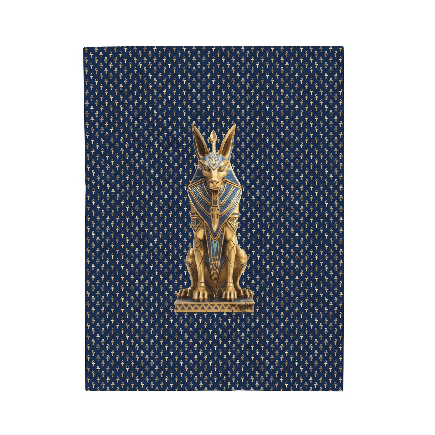 Anubis Egyptian Plush Blanket