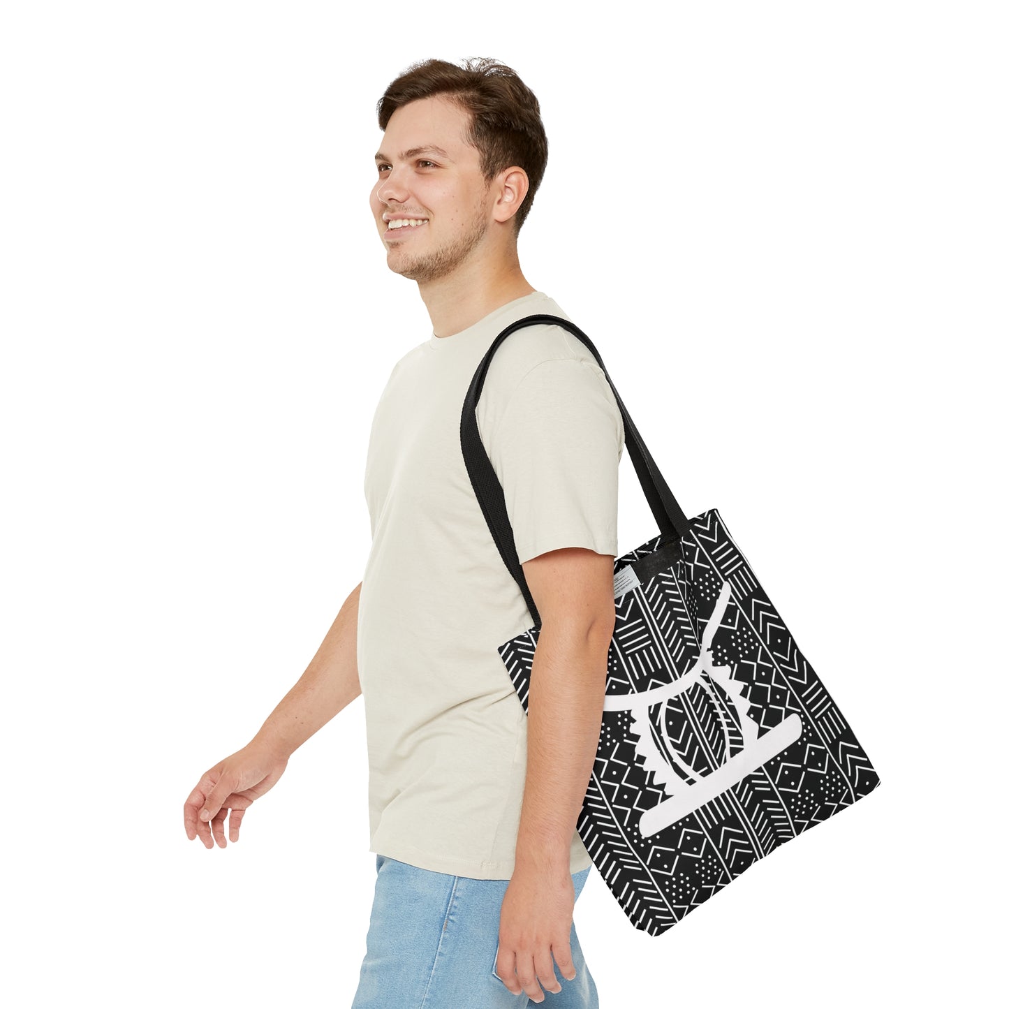 Black Ohene Adwa (King's Stool)Tote Bag