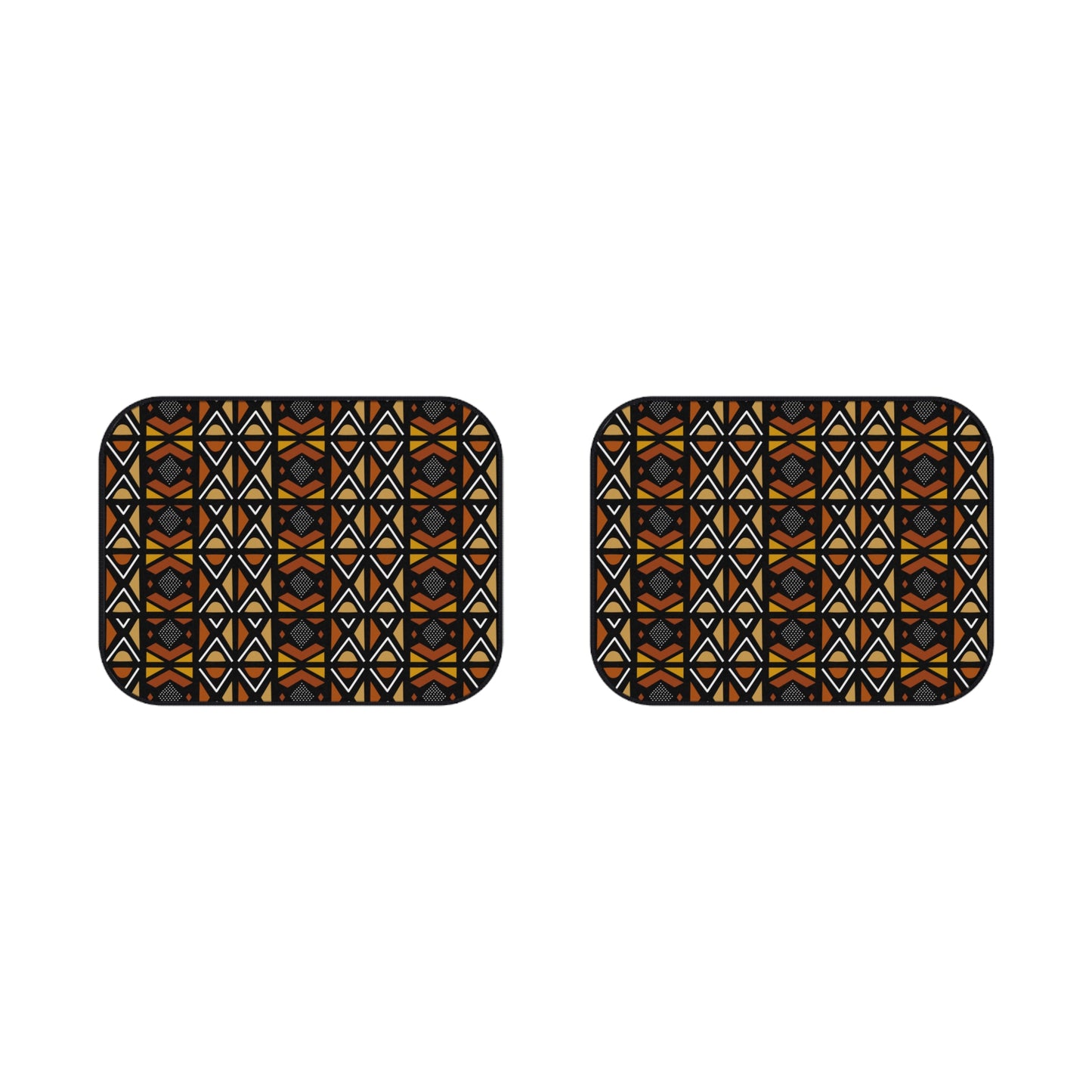 Mudcloth Inspired Car Mats (2x Rear)
