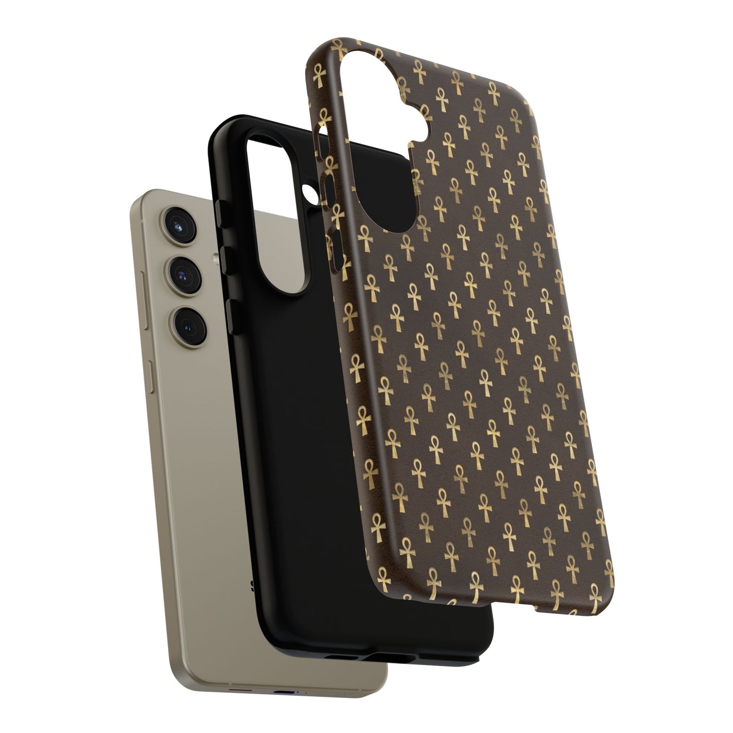Brown Ankh Samsung Tough Cases | Egyptian Samsung Case | Ankh Samsung Case