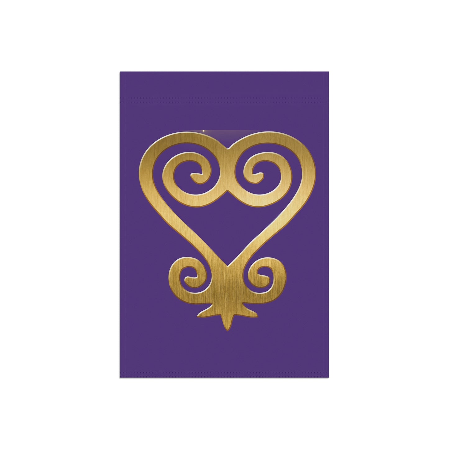 Sankofa Purple Gold Home Flag | House Banner | Black Gifts | Yard Gifts | Yard Flag | Adinkra Banner