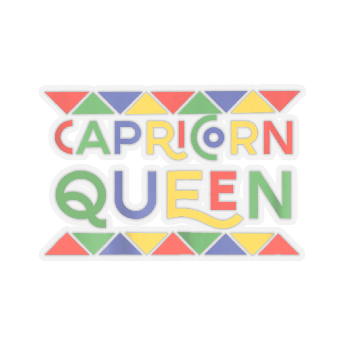 Transparent Capricorn Queen Kiss-Cut Stickers