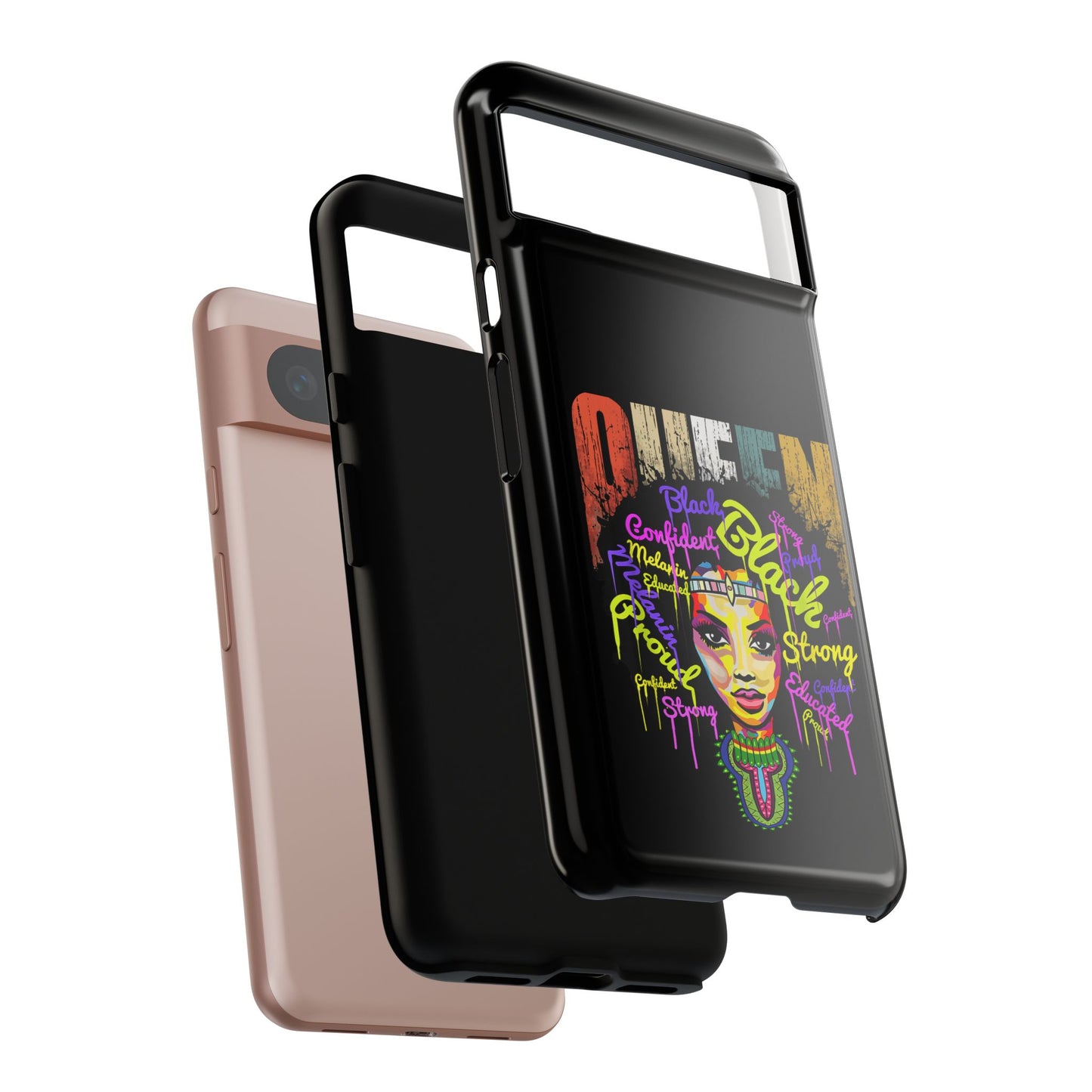 Black Queen Google Pixel Tough Cases | African Google Pixel Case | Afrocentric Google Pixel Case