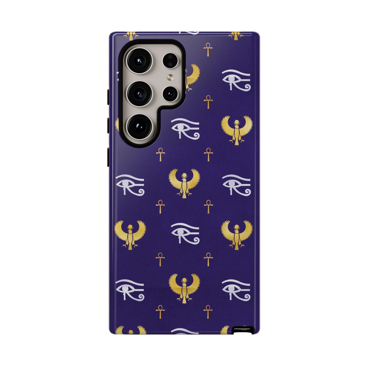 Blue Gold Egyptian Samsung Tough Cases | African Samsung Case | Afrocentric Samsung Case | Egyptian Samsung Case