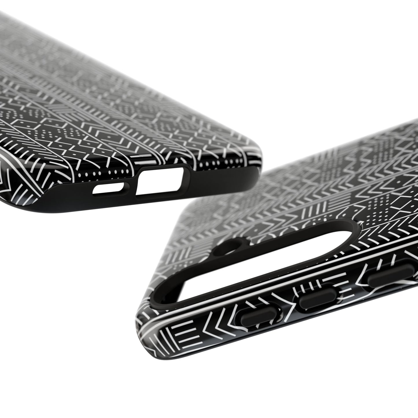 Black & White Mudcloth Samsung Tough Cases | African Samsung Case | Afrocentric Samsung Case