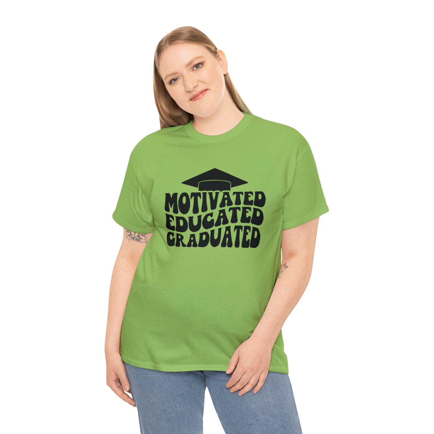 Motivated..Educated..Graduated Cotton Tee