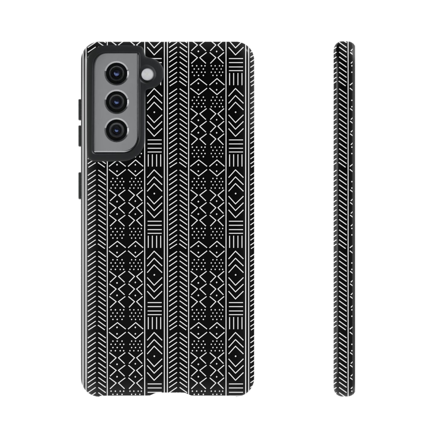 Black & White Mudcloth Samsung Tough Cases | African Samsung Case | Afrocentric Samsung Case