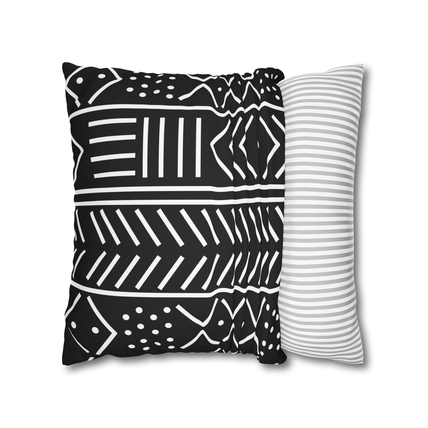 Tribal Square Pillow Case | Afrocentric Pillow Case | Mudcloth Pillow Case