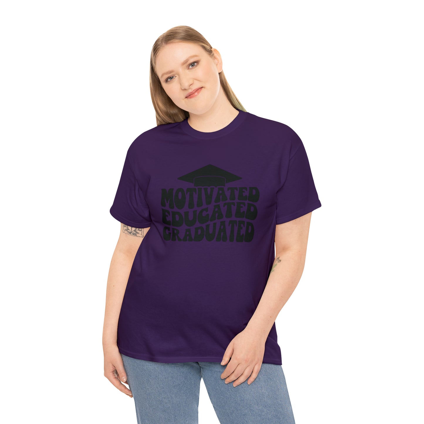 Motivated..Educated..Graduated Cotton Tee