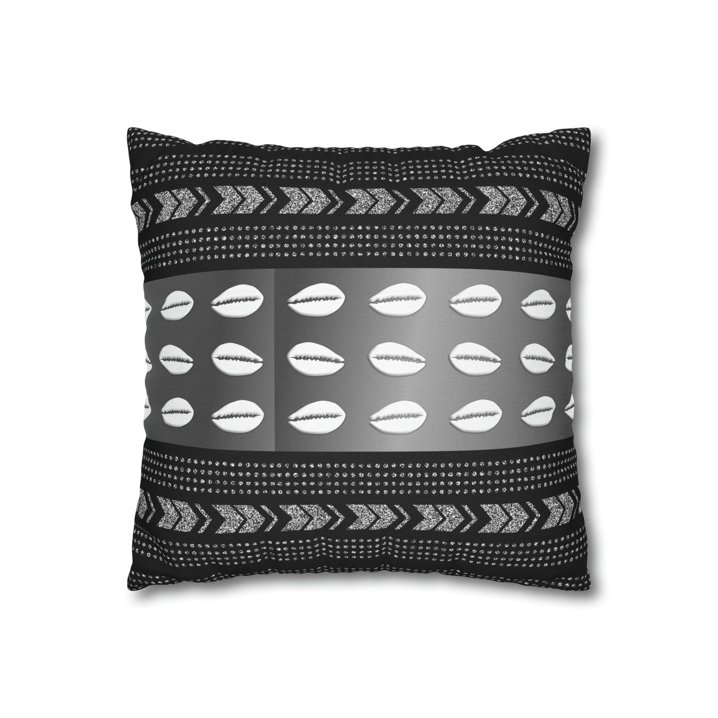 Cowrie Shell Ankara Square Pillow Case | Afrocentric Pillow Case