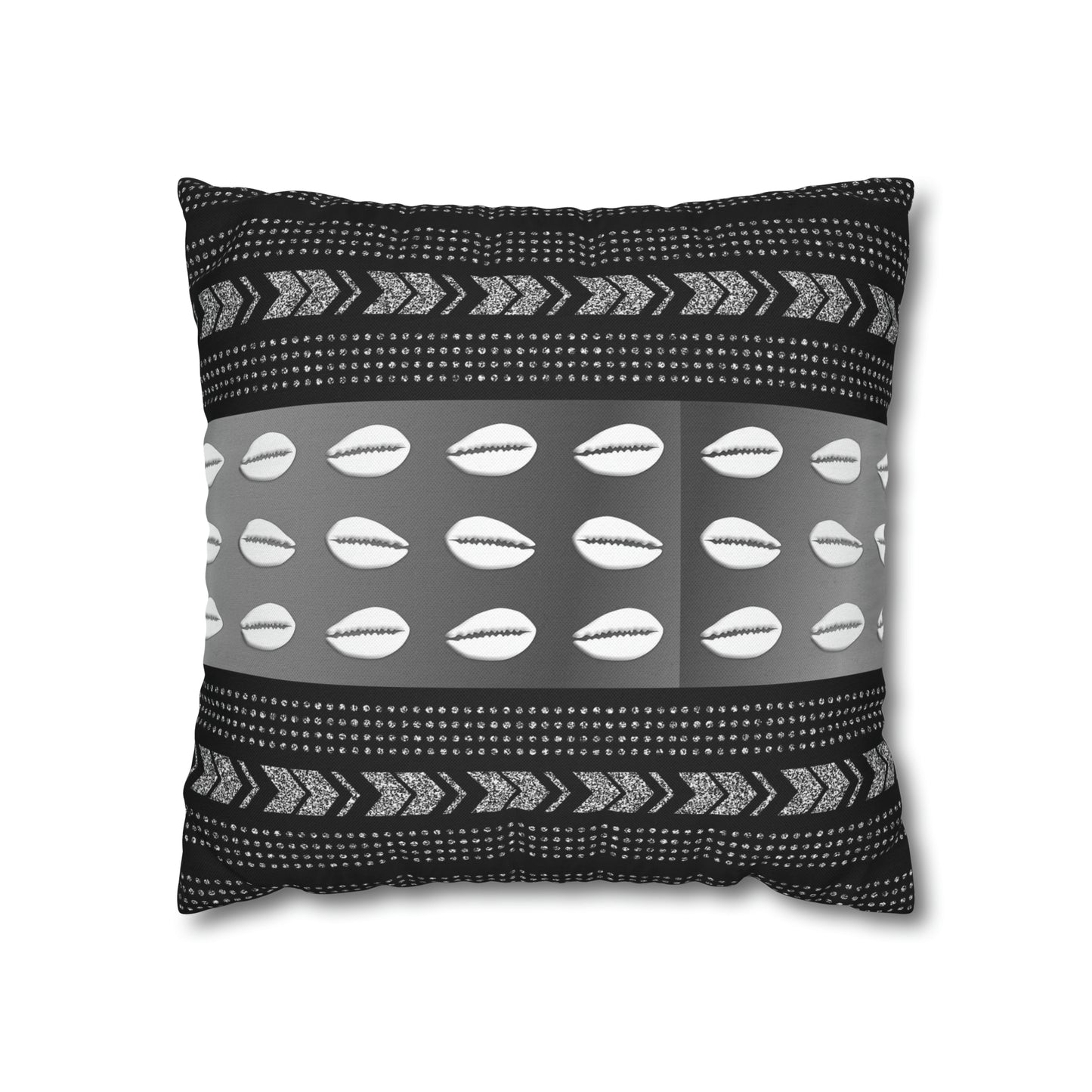 Cowrie Shell Ankara Square Pillow Case | Afrocentric Pillow Case