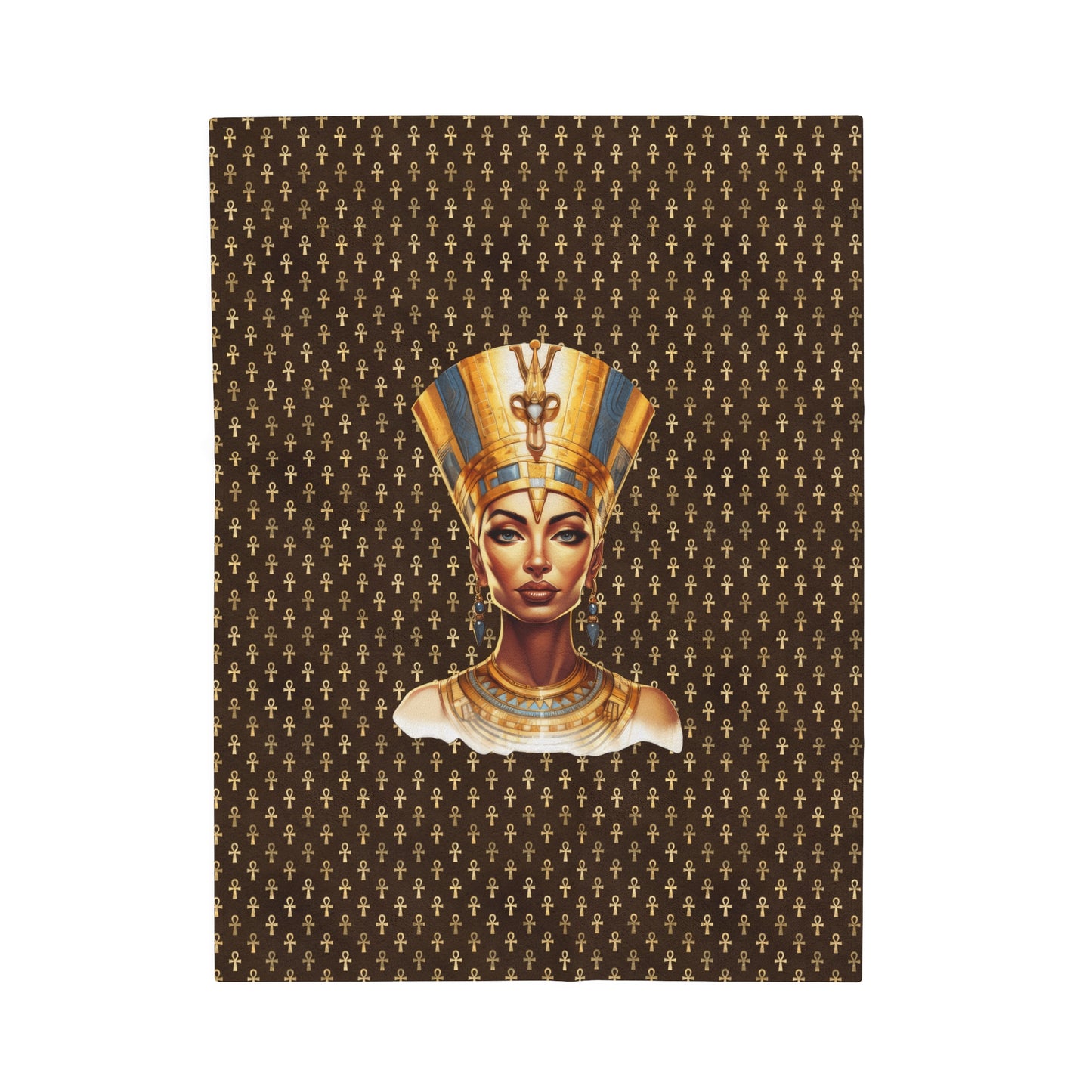 Nefertiti Queen Plush Blanket