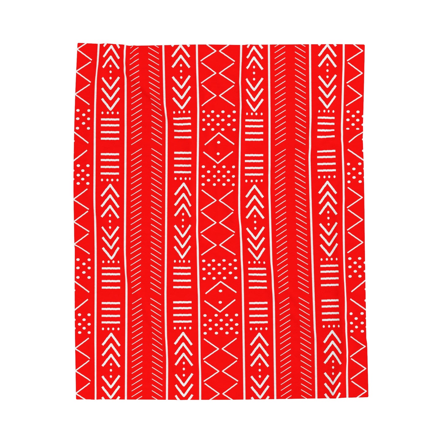 Red and White Plush Blanket