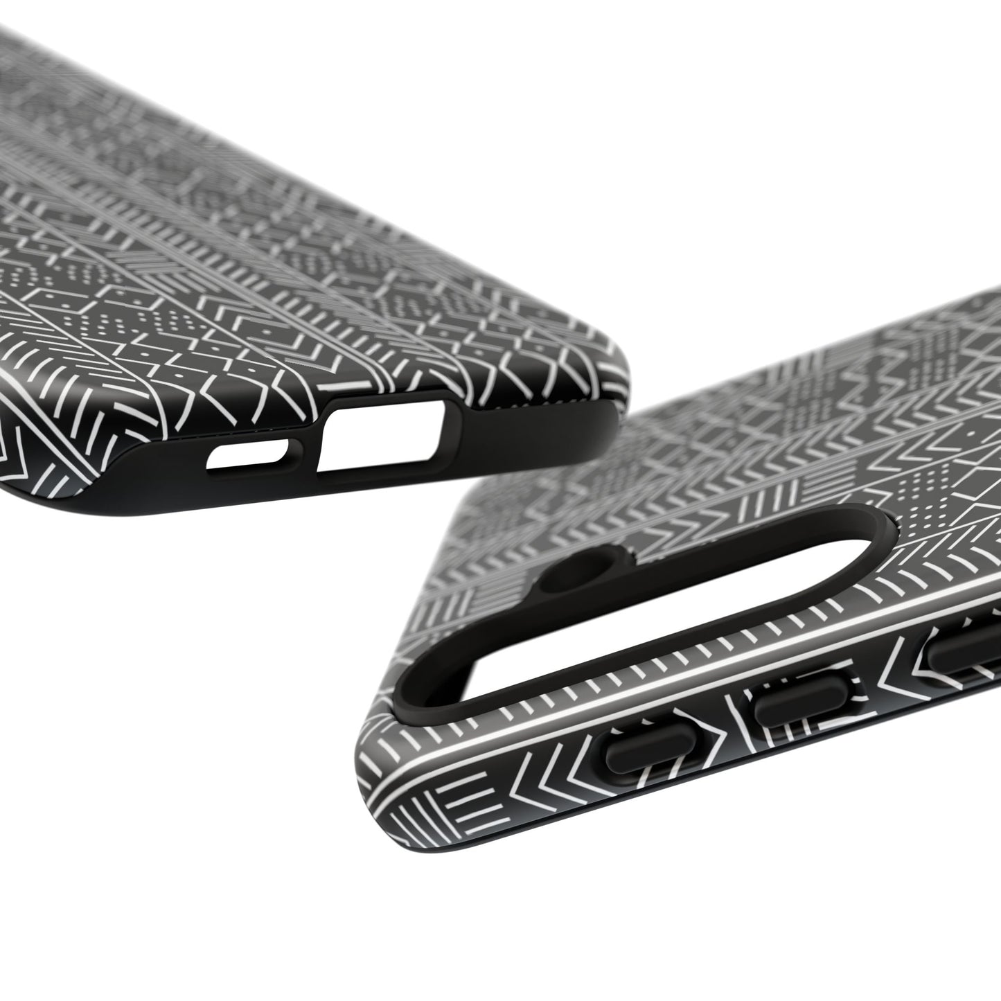 Black & White Mudcloth Samsung Tough Cases | African Samsung Case | Afrocentric Samsung Case
