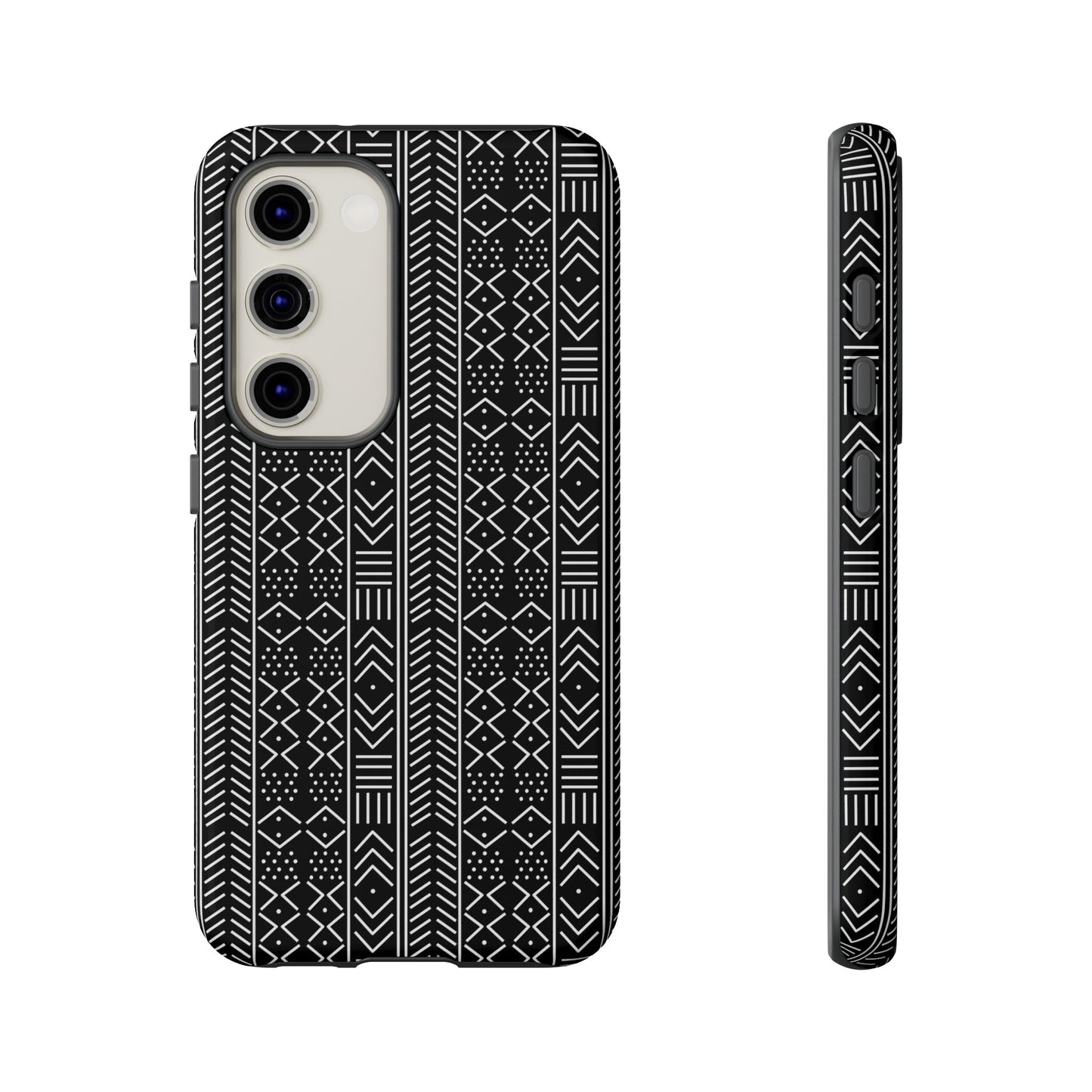 Black & White Mudcloth Samsung Tough Cases | African Samsung Case | Afrocentric Samsung Case