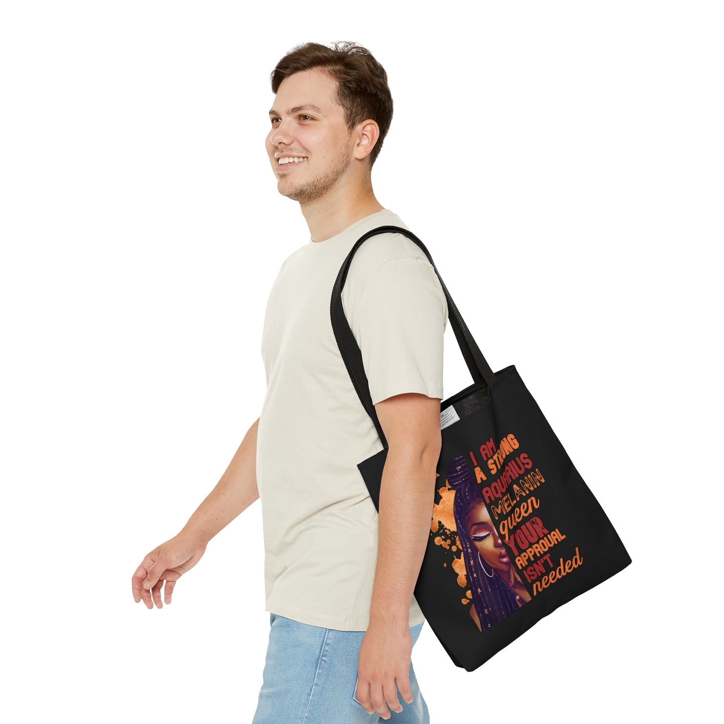 Aquarius Melanin Tote Bag (Add Your Name!)