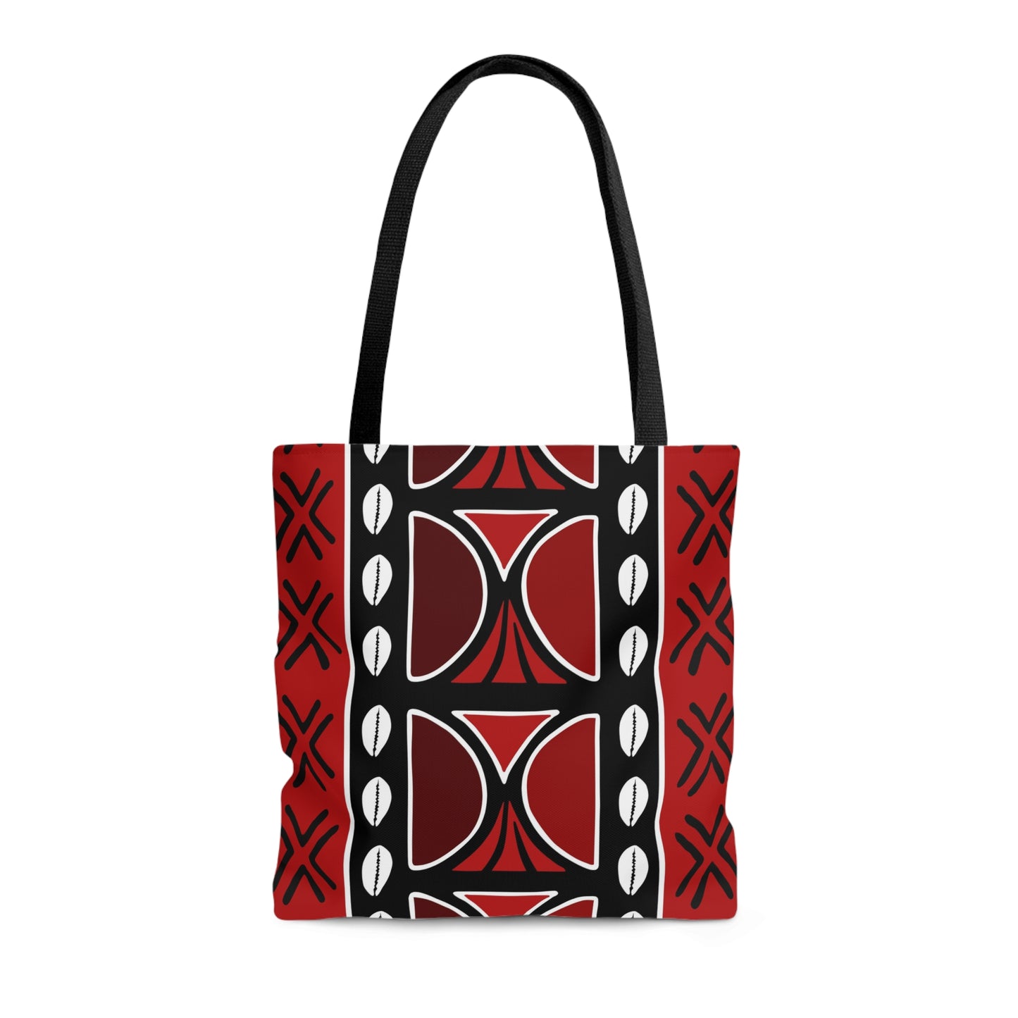 Red Mudcloth Inspired Tote Bag