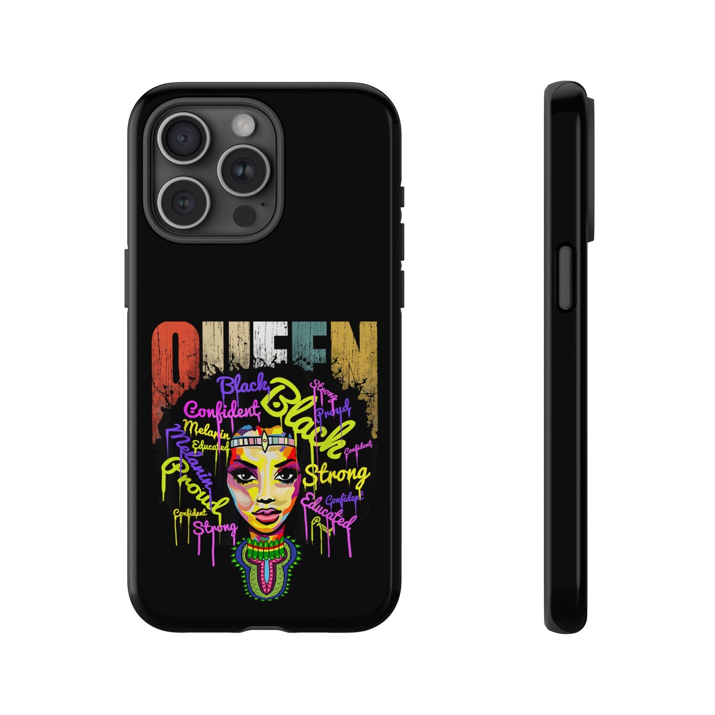 iPhone Black Queen Tough Cases | Ankara iPhone Case | Afrocentric iPhone Case