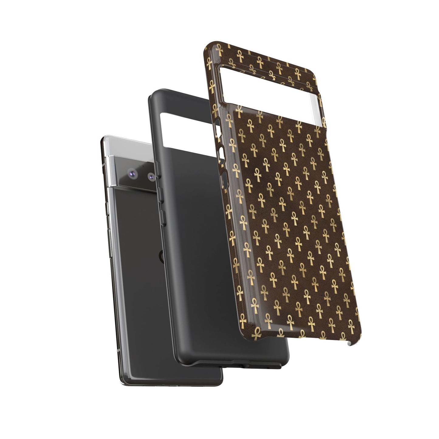 Brown Ankh Google Pixel Tough Cases | Egyptian Google Pixel Case | Ankh Google Pixel Case